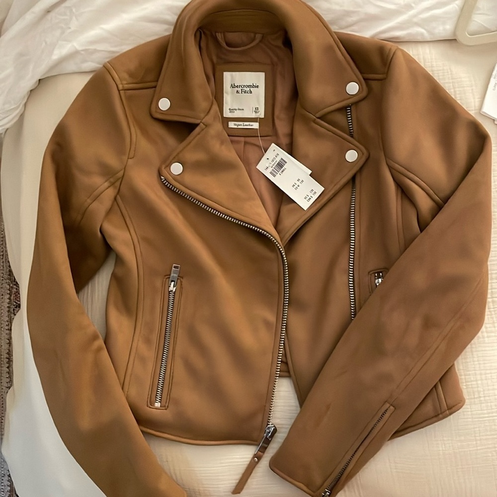 Abercrombie Vegan Leather Jacket *NEW*